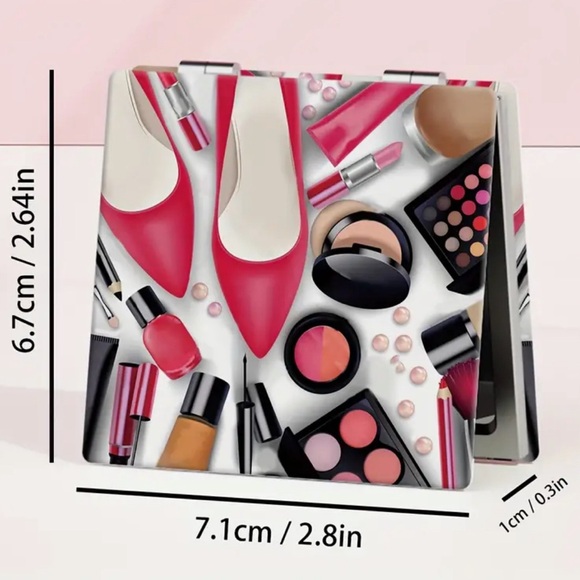 NWT-Elegant Folding Compact Makeup Mirror - Picture 5 of 5